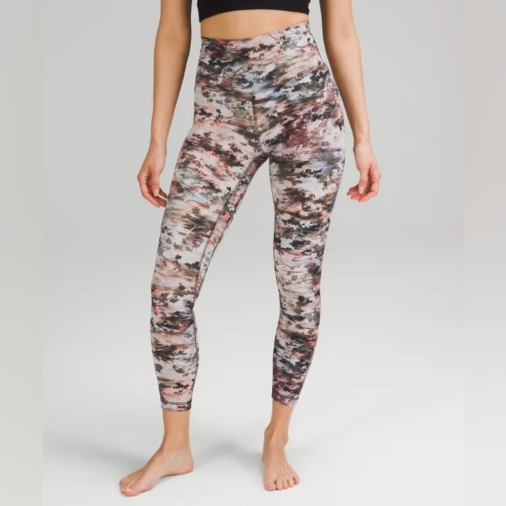 Lululemon Tree/Forest Pattern Leggings - image 1
